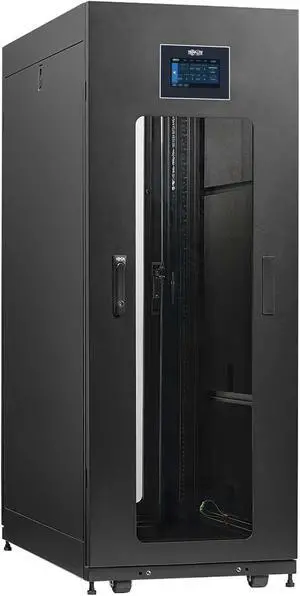 Tripp Lite SmartRack 25U Standard-Depth Rack Enclosure Cabinet for SRCOOL3KTP Top-of-Rack Air Conditioner SR25UBAC