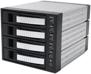 iStarUSA BPU-340-SA- SILVER 3x5.25" to 4x3.5" SATA2.0 Hot-Swap Backplane Raid Cage - OEM