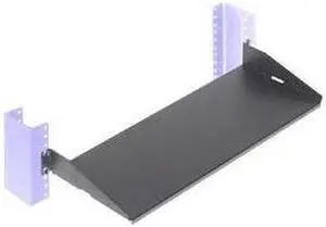 RackSolutions 1U 2Post Solid Cantilever Shelf 7in Depth - Flanged Up, 30lbs Capacity, High Quality 16 GA Steel, USA Made