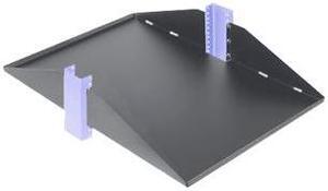 RackSolutions 3U 2Post Center Mount Shelf - 29" Depth, Flanged Up, Solid Design for Heavy IT Equipment