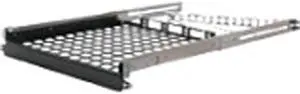 RackSolutions 2U Tool-less Universal Rail 28in Depth with Tool-less Wirebar - 200 lbs Capacity, Fits Square Hole 4Post Racks, Compatible with Dell, HP, Apple & Lenovo