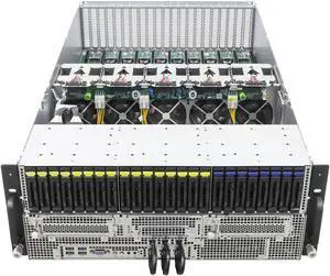 ASRock Rack Server Barebone 4U10G-TURIN2 4U Dual Socket SP5 (LGA 6096), supports AMD EPYC 9005/9004 (with AMD 3D V-Cache Technology) and 97x4 series processors 10 GPU