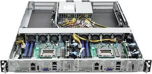 ASRock Rack Server Barebone 1U2N2G-AM5/2T 1U Single Socket AM5 (LGA 1718), supports AMD EPYC 4005/4004 and AMD Ryzen 9000/8000/7000 Series Processors