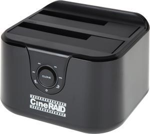 CineRAID CR-H238 USB-C / 3.1 Gen2 10 Gbps Dual-Bay Drive Dock and Standalone Hard Drive Duplicator