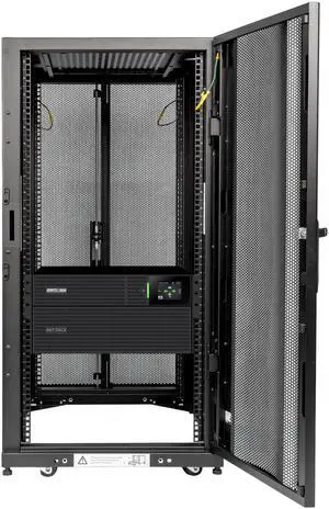 Minuteman MMCAB24S8K Power Cabinet - Half-height, 24U cabinet enclosure with a pre-installed ED8KRT UPS, featuring 208-240VAC input/output, hardwire input, (4) L6-30R, (2) L6-30R and hardwire output. Minuteman MMCAB24S8K Power Cabinet - Half-height, 24U cabinet enclosure with a pre-installed ED8KRT UPS, featuring 208-240VAC input/output, hardwire input, (4) L6-30R, (2) L6-30R and hardwire output.