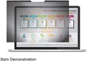 Rocstor PrivacyView™ Premium Magnetic Privacy Filter for Apple® Macbook Air® 13" (2009 to 2017 models) - Magnetic Detachable Filter - Matte Filter - Unframed - Compatibl