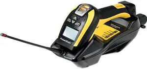 Datalogic PowerScan PM9100/D Industrial Laser 1D Linear Imager with Datalogic’s STAR Cordless System, 4-Key/Display, 910MHz RB USB Kit US - PM9100-D910RBK10