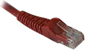 TRIPP LITE N001-010-RD 10FT CAT5E CAT5 SNAGLESS MOLDED PATCH CABLE RJ45 M/M RED 10FT
