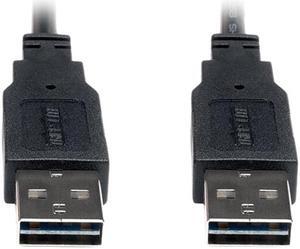 TRIPP LITE UR020-003 Reversible USB Cable,Black,3 ft.