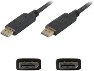 AddOn DISPLAYPORT1F 1ft Black DisplayPort Cable M-M