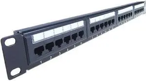 24PORT CAT6 CAT5 PATCH PANEL 1U