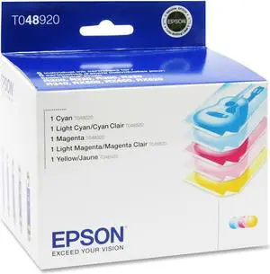 EPSON T048920 Cartridge For Stylus Photo RX500, RX600, RX620 Cyan/Light Cyan/Magenta/Light Magenta/Yellow