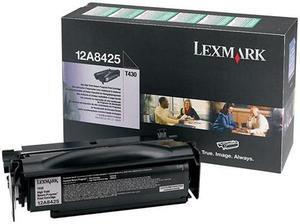 Lexmark 12A8425 High Yield Return Program Toner Cartridge - Black