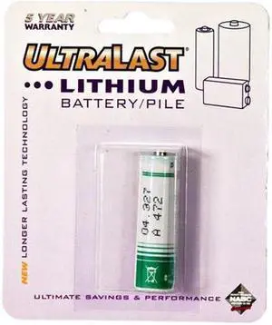 ULTRALAST LAA 1-pack 2450mAh AA Lithium Batteries