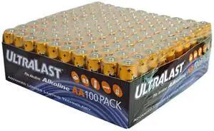 ULTRALAST ULA100AAB 100-pack AA Alkaline Batteries