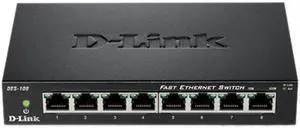 D-Link DES-108 Unmanaged 8-Port Fast Ethernet Switch D-Link DES-108 Unmanaged 8-Port Fast Ethernet Switch
