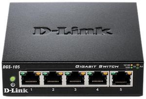 D-Link DGS-105 Unmanaged 5-Port Gigabit Switch