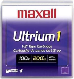 maxell 183800 100/200GB LTO Ultrium 1 Tape Media 1 Pack