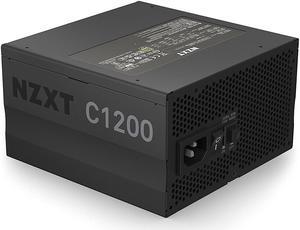 NZXT C Series C1200 Gold 1200 W Full Modular 80 PLUS GOLD ATX (ATX 3.0 Compatible) / EPS12V Power Supply - PA-2G1BB-US