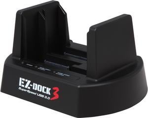 KINGWIN EZD-2537U3 2.5" & 3.5" Black SATA I/II/III USB 3.0 SuperSpeed USB 3.0 Dual-Bay SATA Drive Docking Station