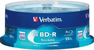 Verbatim 25GB 6X BD-R 25 Packs Disc Model 97457