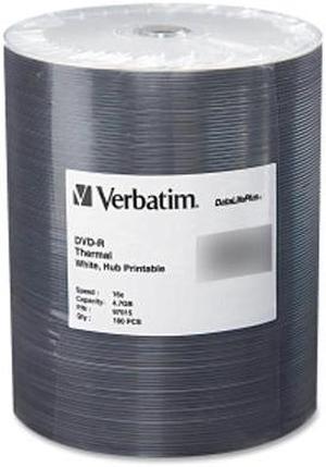 Verbatim DataLifePlus 4.7GB 16X DVD-R 100 Packs Media Model 97015