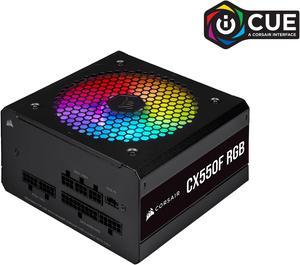 CORSAIR CX-F RGB Series CX550F RGB 550W 80 PLUS Bronze Fully Modular ATX Power Supply, CP-9020216-NA