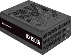CORSAIR HX1500i Fully Modular Ultra-Low Noise ATX Power Supply - ATX 3.0 & PCIe 5.0 Compliant - Fluid Dynamic Bearing Fan - CORSAIR iCUE Software Compatible - 80 PLUS Platinum Efficiency