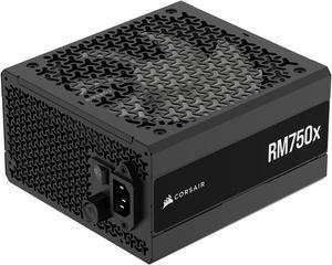 CORSAIR RMx Series RM750x ATX Power Supply - Fully Modular - ATX 3.1 - PCIe 5.1 - Cybenetics Gold - Low-Noise - Japanese Capacitors - 750 Watts