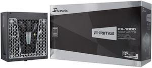 Seasonic PRIME PX-1000, 1000W 80+ Platinum, Full Modular, Fan Control in Fanless, Silent, and Cooling Mode, 12 Year Warranty, Perfect Power Supply for Gaming and High-Performance Systems, SSR-1000PD.