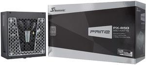 Seasonic PRIME PX-850, 850W 80+ Platinum, Full Modular, Fan Control in Fanless, Silent, and Cooling Mode, 12 Year Warranty, Perfect Power Supply for Gaming and High-Performance Systems, SSR-850PD.