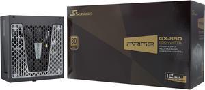 Seasonic PRIME GX-850, 850W 80+ Gold, Full Modular, Low Noise, Premium Japanese Capacitor, 12 Year Warranty, Nvidia RTX 30/40 Super, AMD GPU Compatible, Ref# SSR-850GD