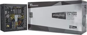 Seasonic PRIME FANLESS TX-700, 700W 80+ Titanium, Full-Modular, Low Noise, Premium Japanese Capacitor, 10 Year Warranty, Nvidia RTX 30/40 Super, AMD GPU Compatible, Ref# SSR-700TL