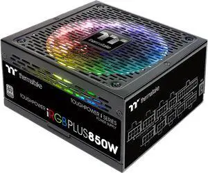 Thermaltake Toughpower iRGB Plus 850W Digital SLI/CrossFire Ready Continuous Power Digital RGB LED Smart Zero Fan ATX12V v2.4 / SSI EPS v2.92 80 PLUS PLATINUM Certified Full Modular Power Supply