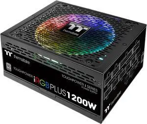 Thermaltake Toughpower iRGB Plus 1200W Digital SLI/CrossFire Ready Continuous Power Digital RGB LED Smart Zero Fan ATX12V v2.4 / SSI EPS v2.92 80 PLUS PLATINUM Certified Full Modular Power Supply