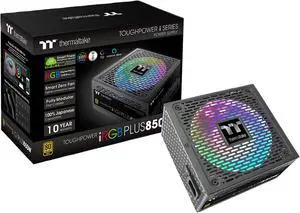 Thermaltake Toughpower iRGB PLUS 850W 80+ Gold SLI/ CrossFire Ready RGB LED ATX12V v2.4/ EPS v2.92 10 Year Warranty Fully Modular Digital Power Supply PS-TPI-0850F3FDGU-1