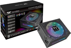 Thermaltake Toughpower PF1 ARGB 850W 80+ Platinum 16.8 Million Colors 18 Addressable LEDs 5V Motherboard Sync/Analog Controlled SLI Full Modular Power Supply PS-TPD-0850F3FAPU-1