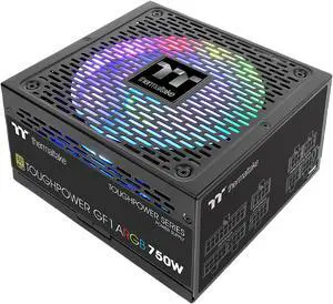 Thermaltake Toughpower GF1 ARGB 750W 80+ Gold 16.8 Million Colors 18 Addressable LEDs 5V Motherboard Sync/Analog Controlled SLI Full Modular Power Supply PS-TPD-0750F3FAGU-1