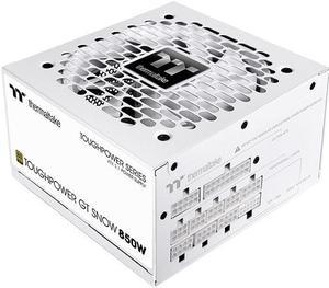 Thermaltake Toughpower GT 850W ATX 3.1 Snow Standard Power Supply; 80 Plus Gold Efficiency; Smart Zero Fan; Native 450W PCIe 5.1 Connector; PS-TPT-0850FNFAGU-W