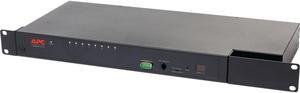 APC APC KVM 2G, Analog, 1 Local User, 8 ports - 8 Computer(s) - 1 Local User(s) - 8 x Network (RJ-45) - 2 x PS/2 Port - 2 x USB1 x VGA - Rack-mountable