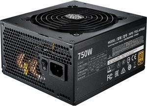 Cooler Master MWE Gold 750 V2 MPE-7501-AFAAG-U2 750W ATX12V 80 PLUS GOLD Certified Full Modular Active PFC Power Supply
