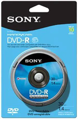 SONY 1.4GB DVD-R 10 Packs Media Model 10DMR30RS1H SONY 1.4GB DVD-R 10 Packs Media Model 10DMR30RS1H