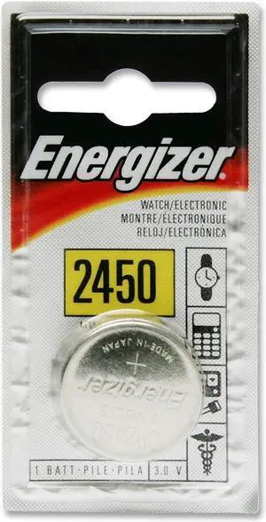 Energizer ECR-2450BP 3V Lithium Button Cell Battery Retail Pack - Single