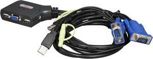 Rosewill RKV-17001 2-Port USB Cable KVM Switch with Audio