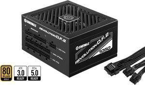 ENERMAX REVOLUTION D.F. 2 1050W Full Modular, 80 Plus Gold, ATX 3.0 & PCIe 5.0 Ready, 600W 12VHPWR Connector Included, Japanese Capacitors, Semi-Fanless , 140mm Size, ATX Power Supply