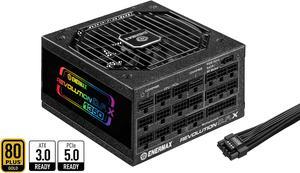 ENERMAX Revolution D.F. X 1350W Full Modular, 80 Plus Gold, ATX 3.0 & PCIe 5.0 Ready, Native 600W 12VHPWR Connector, Industrial- Grade 100% Japanese Capacitors, ARGB Side Panel Power Supply