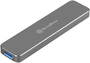 SilverStone SST-MS09C M.2 SATA External SSD Enclosure with USB 3.1 Gen 2