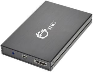SIIG JU-SA0D12-S1 2.5" Black SATA USB 2.0 & eSATA External Hard Drive Enclosure