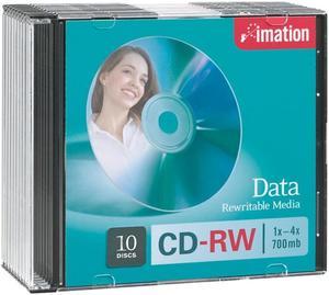 imation 650MB 4X CD-RW 10 Packs Disc Model 40955