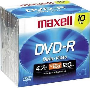 maxell 4.7GB 16X DVD-R 10 Packs Disc Model 638004